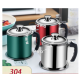 RAEDY STOCK 1.8L Kitchen Stainless Steel Oil Filter Strainer / Oil Filter Pot / Bekas Penapis Minyak 304 Oil Pot Filter