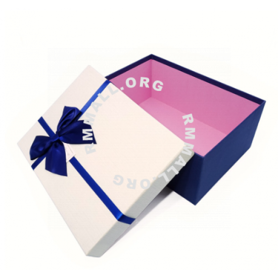 S-Size Gift Box Rectangle with Ribbon (Y-6535-W)