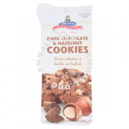 Merba Dark Chocolate & Hazelnut Cookies 200g
