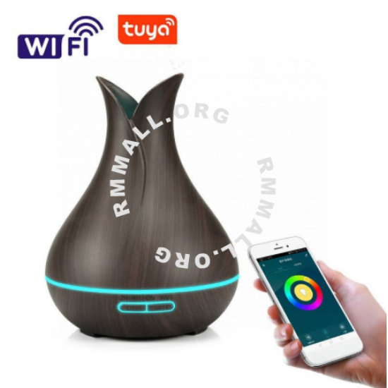 400ml wood grain fragrance humidifier Tuya App Remote Control Fantasy Machine Smart Small Appliance