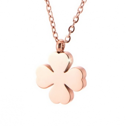 CELOVIS - Destiny Four Leaf Clover Necklace in Rose Gold