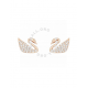 Swarovski  Swan Pierced Earrings