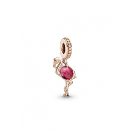 Pandora Rose Pink Murano Glass Flamingo Dangle Charm