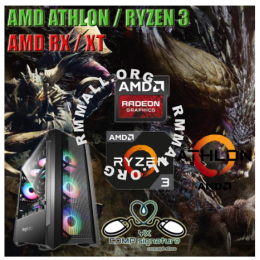 Budget Gaming PC Desktop AMD RYZEN ATHLON R3 R5 RX570 VEGA GT1030 RTX3060 DDR4 SSD DOTA CSGO RAINBOW SIX FALL GUYS